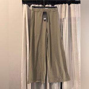Green Wide-Leg Pants